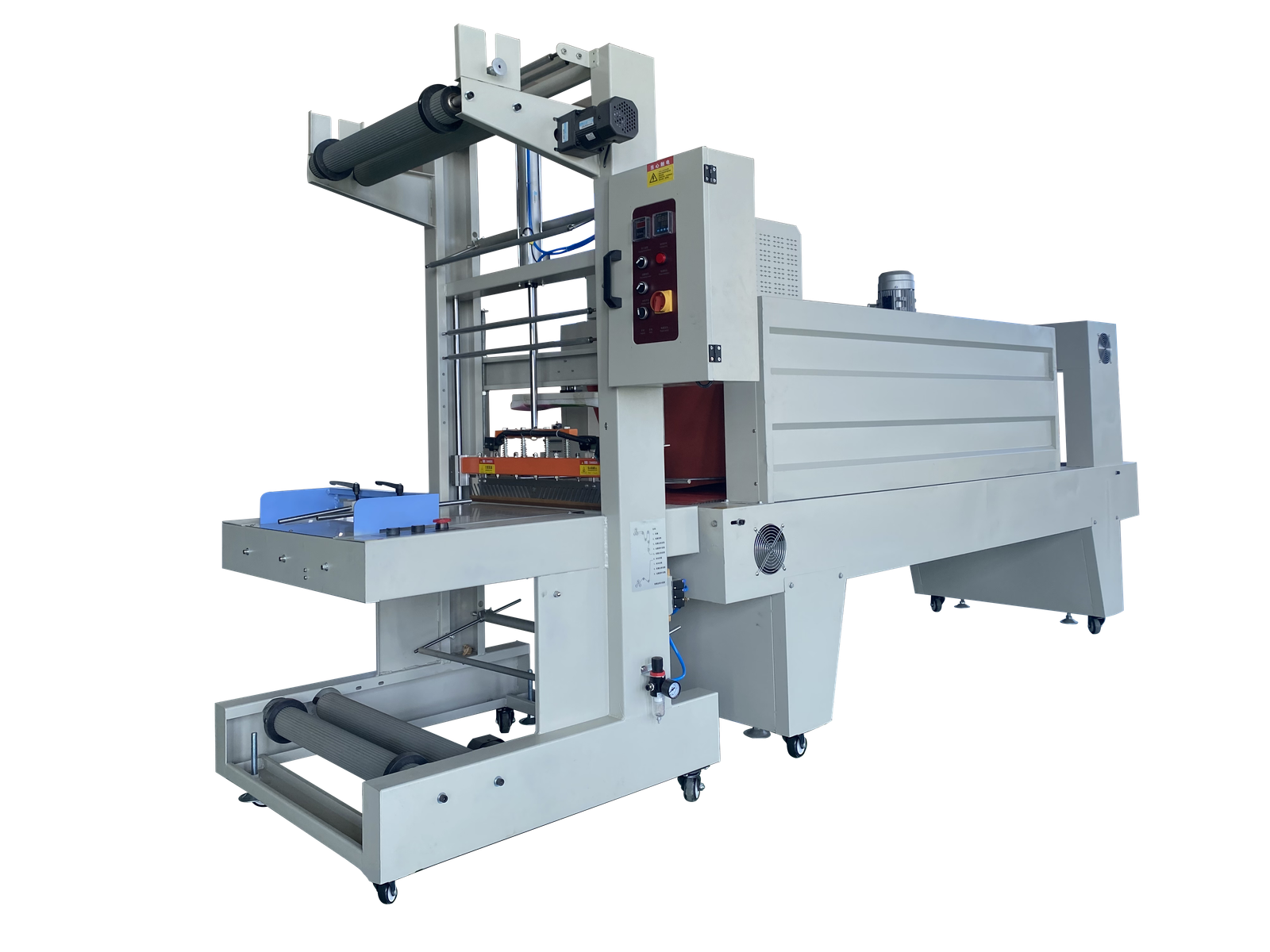 sleeve wrapping and shrinking machine